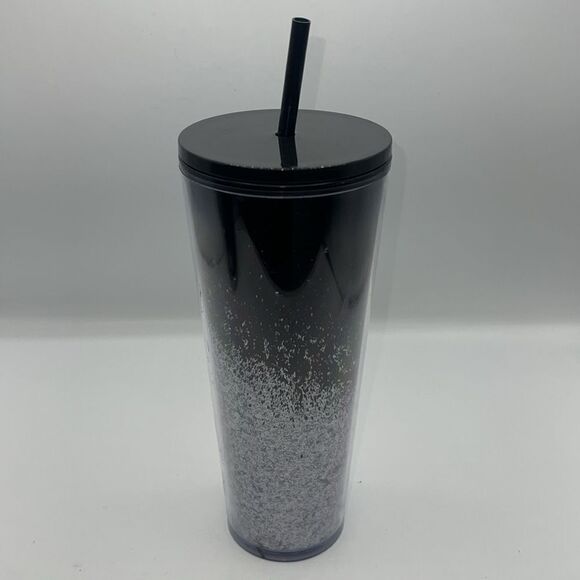 STARBUCKS 2019 Venti Black and Silver Ombre Cup-24 Oz - Picture 2 of 6